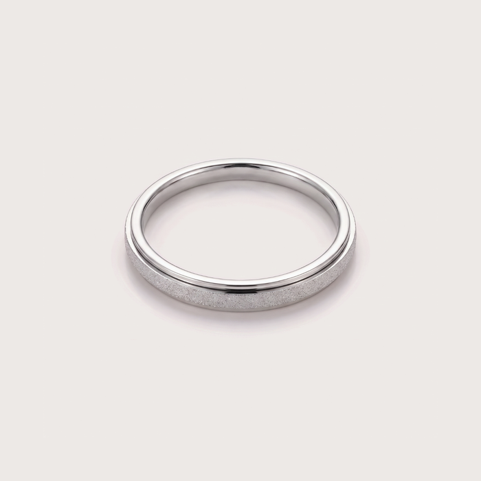 Frosted Ring in silver