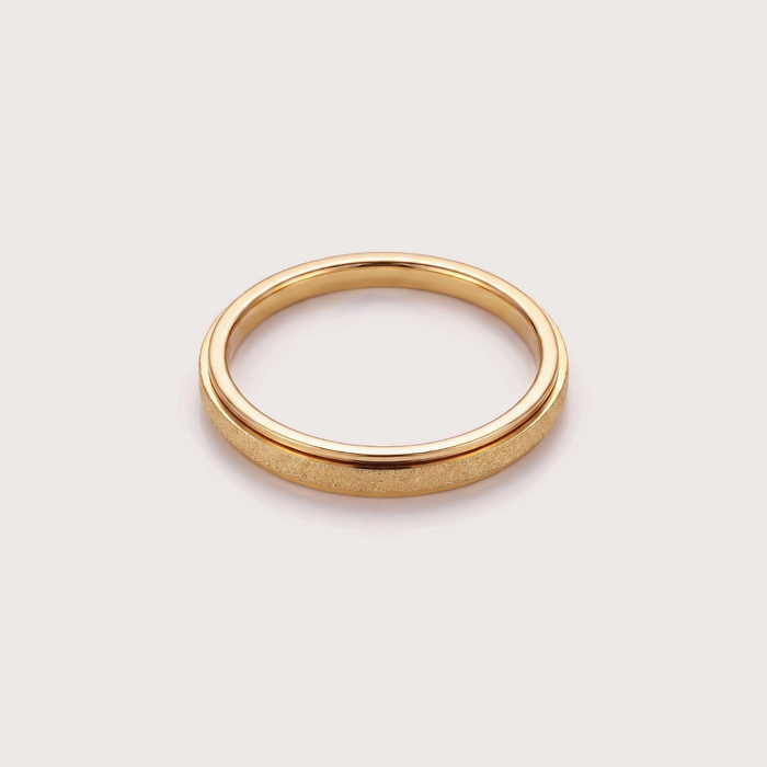 Frosted Ring in gold