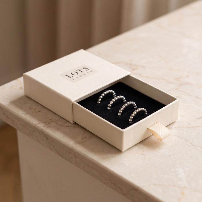 Bead Ring in the LOTS Studio gift box