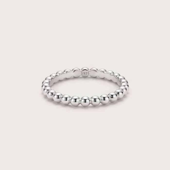 Bead Ring in silver