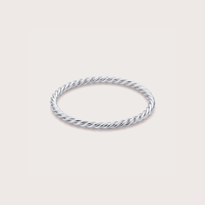 Twist Ring in silver