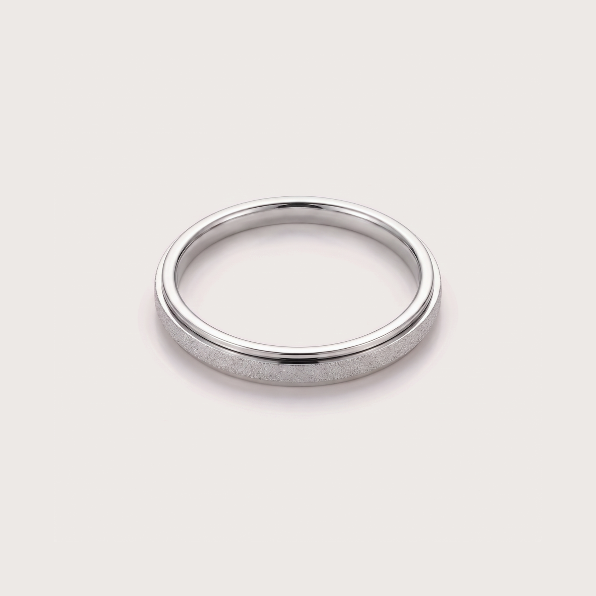 Frosted Ring in silver