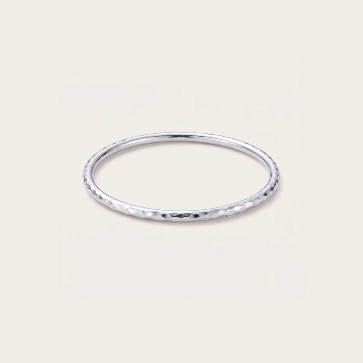 Hammered Ring in silver