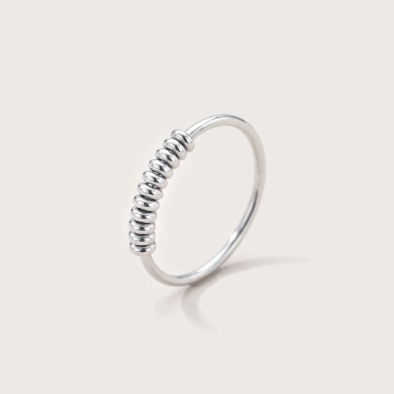 Orbit Ring in silver, side view