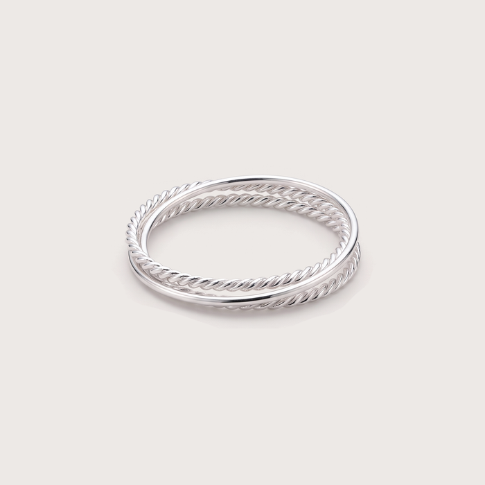 Rope Ring in silver
