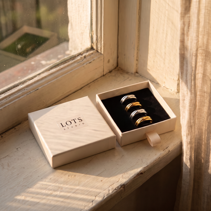 Trio Ring in the LOTS Studio gift box