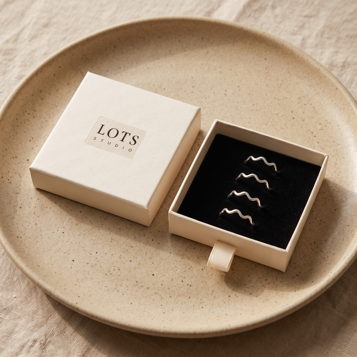 Wave Ring in the LOTS Studio gift box