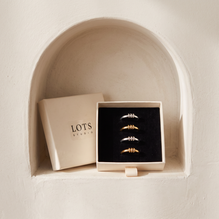 Arc Ring in the LOTS Studio gift box