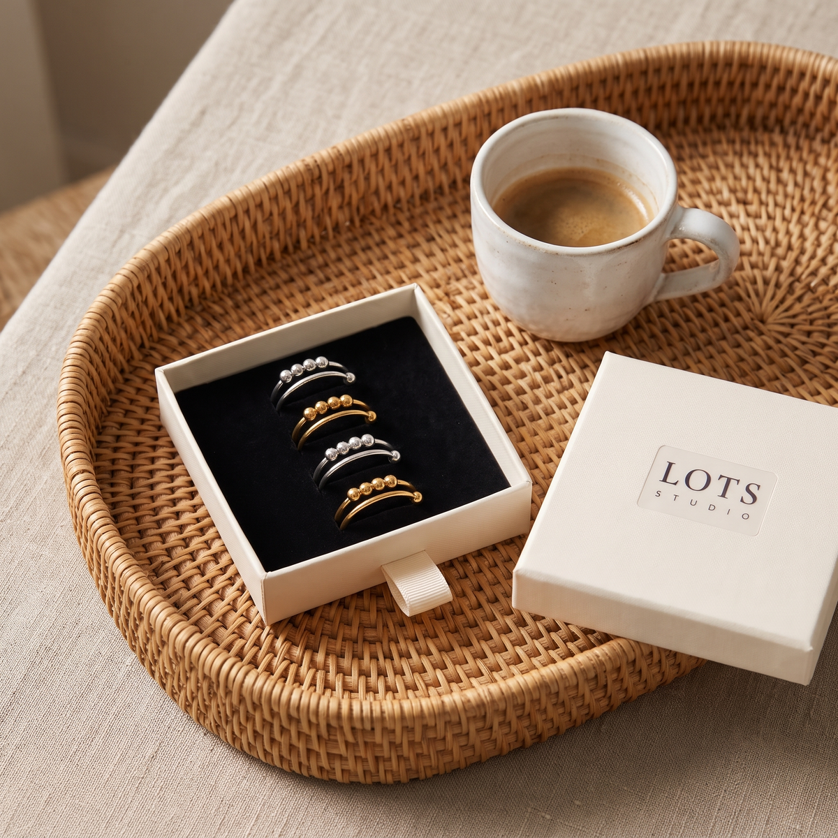 Cuff Ring in the LOTS Studio gift box